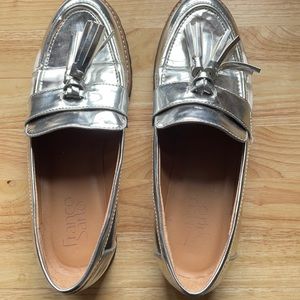 Franco Sarto Metallic Loafers